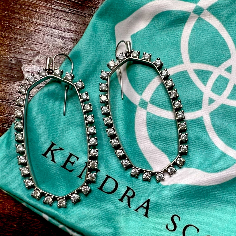 Kendra Scott Elle Open Frame Crystal Drop Earrings